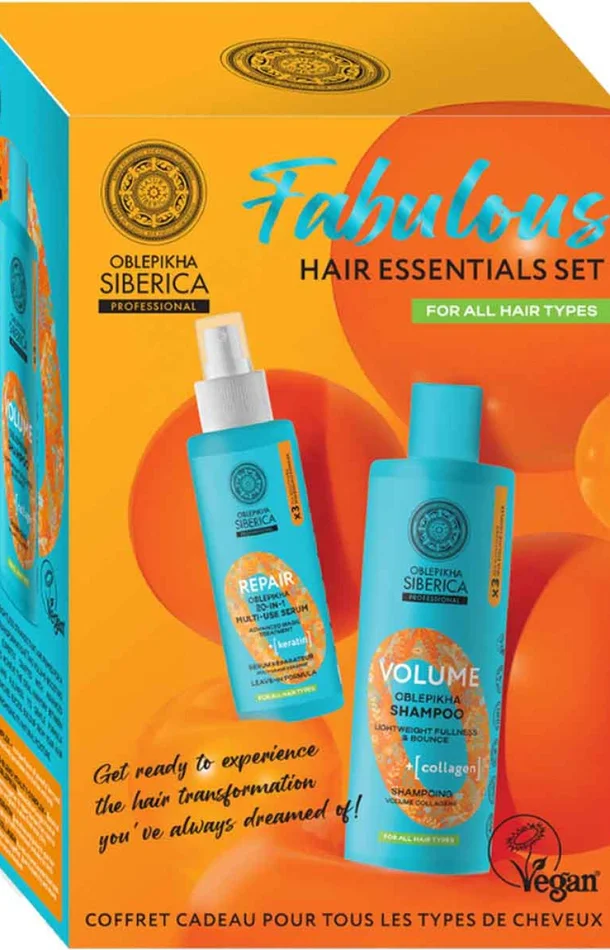Coffret shampoing & spray épaississants – Oblepikha – 2 produits
