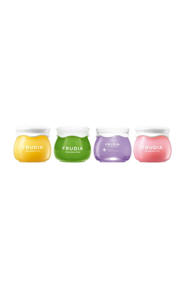 Coffret soins – Crèmes hydratantes & illuminatrices – Vitamine C & fruits – Visage – 4 x 10 g