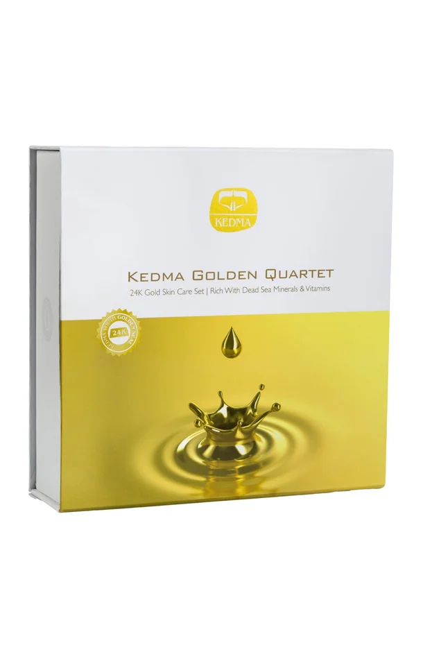 Coffret soins – Golden Quartet – Or 24K & vitamines – Visage – 4 produits