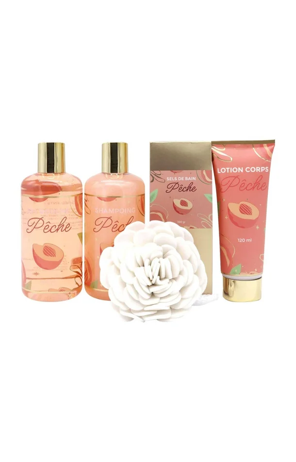 Coffret soins – Pêche – Corps – 5 produits