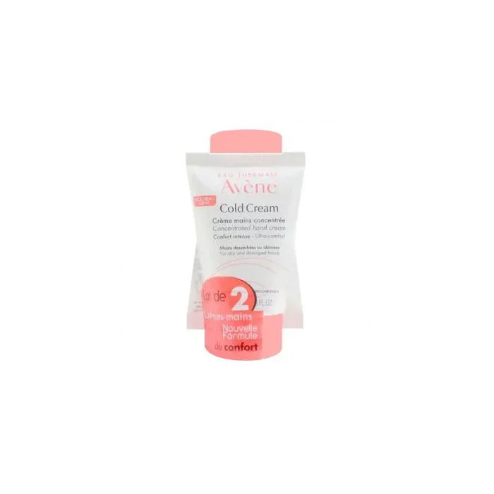 COLD CREAM CREME MAINS CONCENTRÉE LOT DE 2 X 50ML AVENE