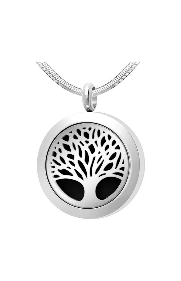 Collier arbre de vie – Acier inoxydable – Argenté