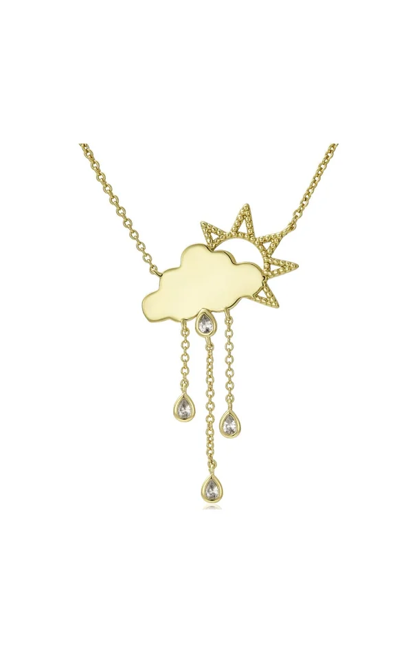 Collier Ninon – Laiton doré à l’or fin 18k & zircons