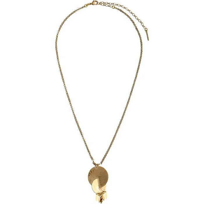 Collier Toi et Moi – Métal doré à l’or jaune & hématites
