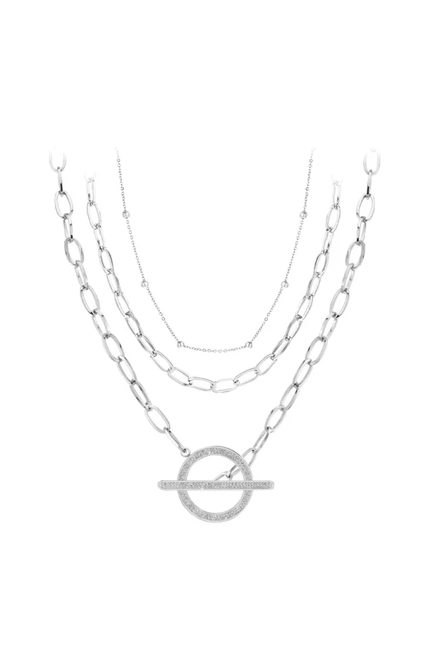 Colliers – Acier inoxydable & cristaux