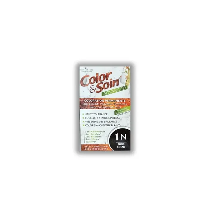 COLOR & SOIN ADVANCED 1N NOIR ÉBÉNE 130ML LES 3 CHENES