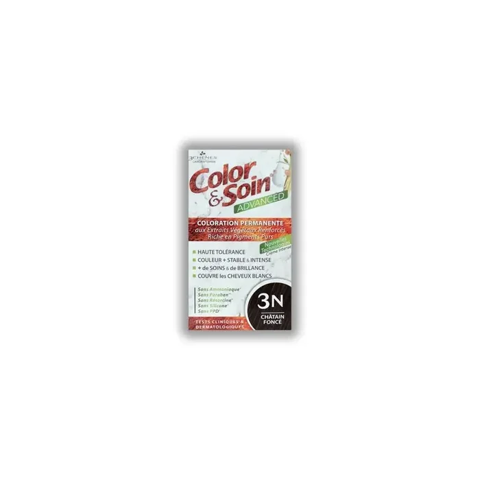 COLOR & SOIN ADVANCED 3N CHATAIN FONCÉ 130ML LES 3 CHENES
