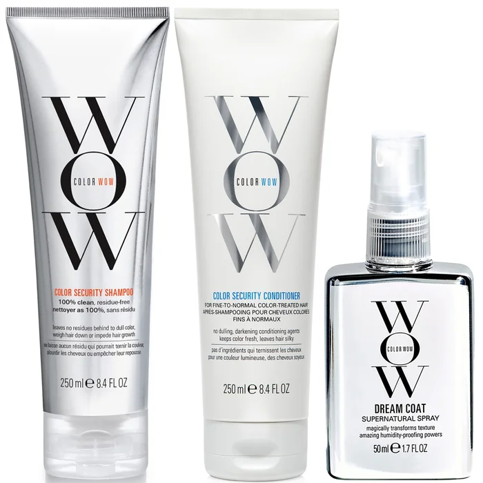 Color Wow Dream Clean Fine to Normal and Travel Dream Coat Supernatural Spray Trio