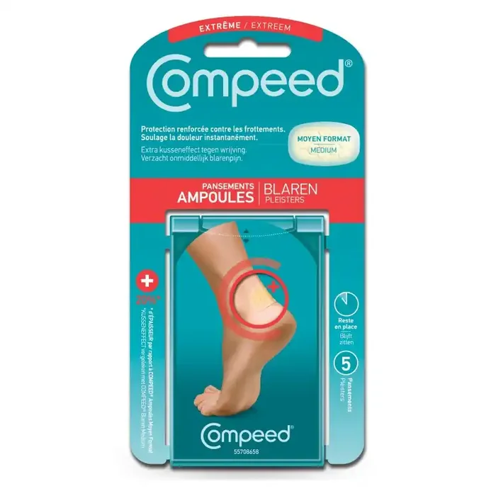 Compeed Pansements Ampoules Extreme Pour le talon x 5