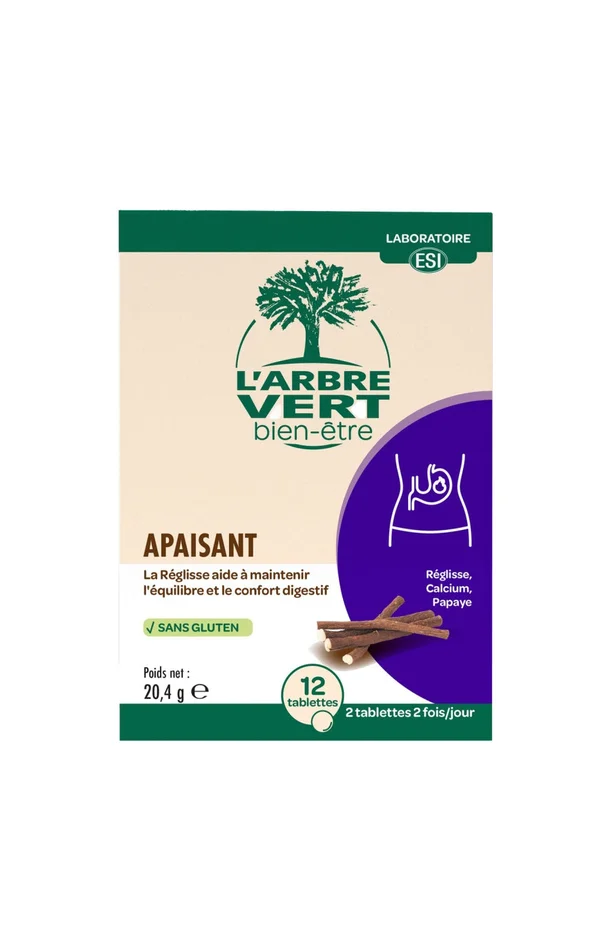 Complément alimentaires – Apaisant digestif – 12 Tablettes