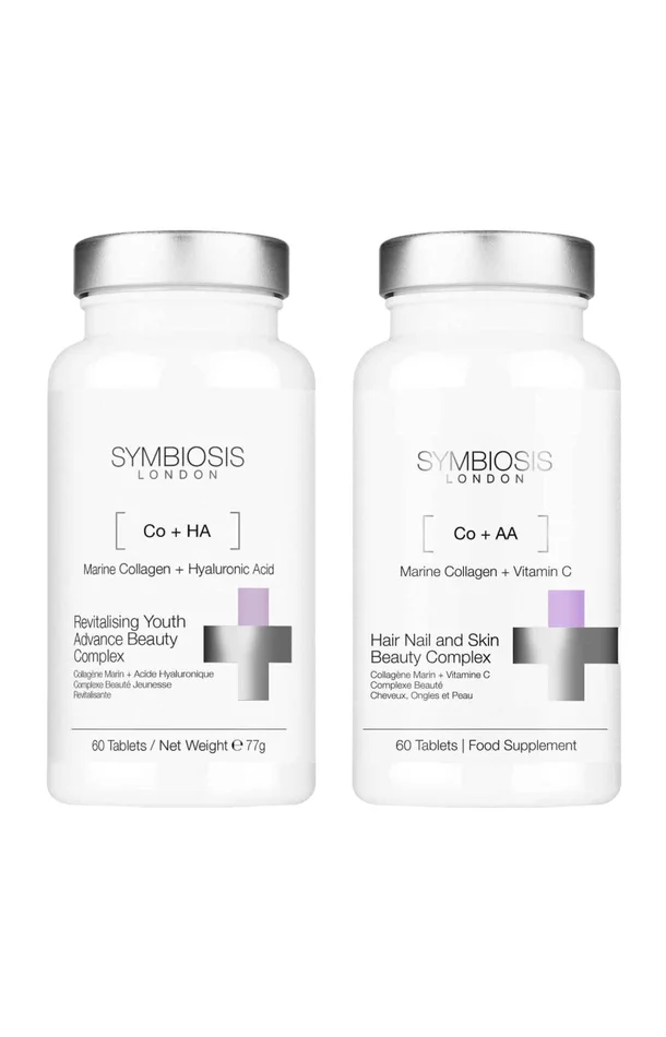 Compléments alimentaires – Collagène & acide hyaluronique – Peau, ongles & cheveux – 2 mois