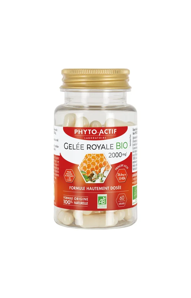 Compléments alimentaires bio – Gelée royale 2000 mg – 20 jours