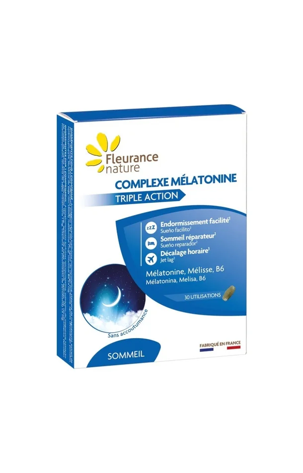 Complexe mélatonine – Réduction du temps d’endormissement – 1 mois