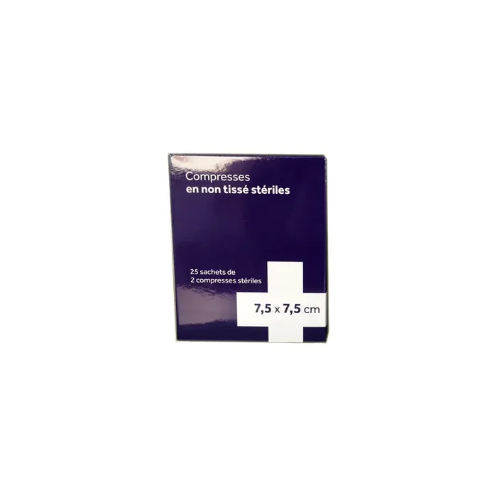 COMPRESSES EN NON TISSÉES STERILES 7.5 X 7.5 CM BOITE DE 25 SACHETS 3M