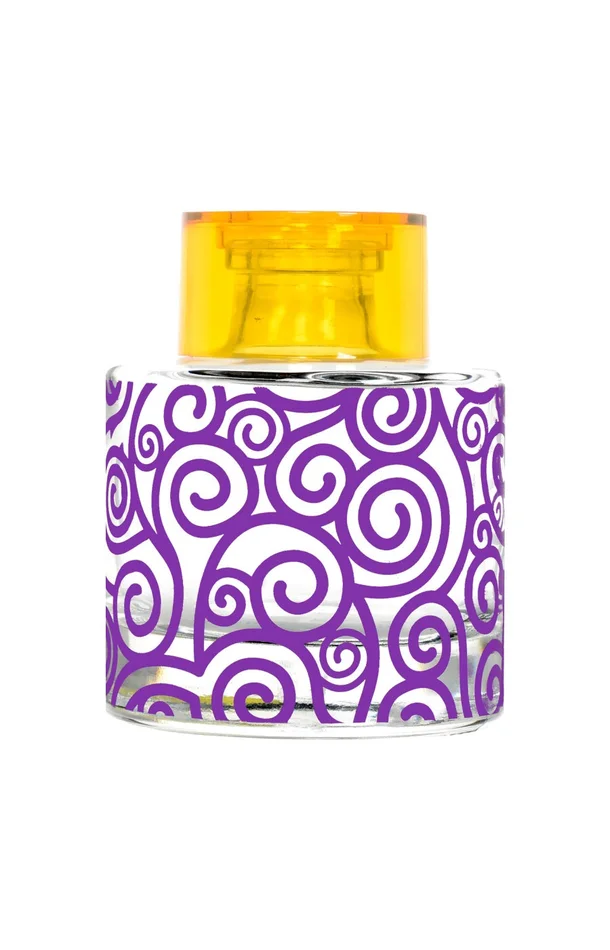 Contenant pour bouquet parfumé – Sérigraphie arabesque – Violet – 200 ml