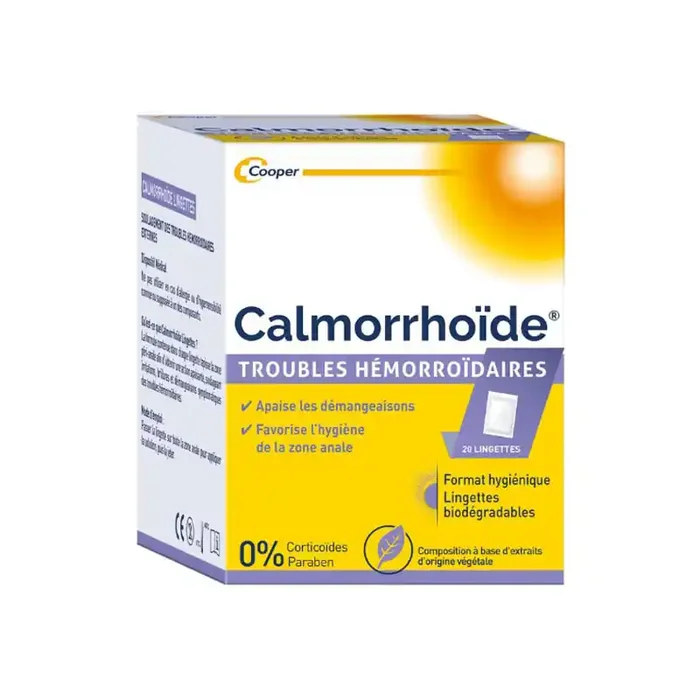 Cooper Calmorrhoide 20 lingettes