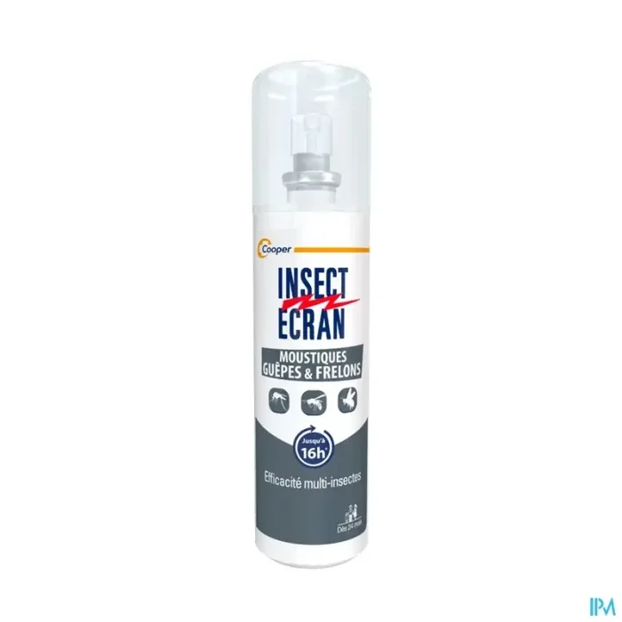 Cooper insect ecran moustique guepes frelons repulsif peau spray 100ml