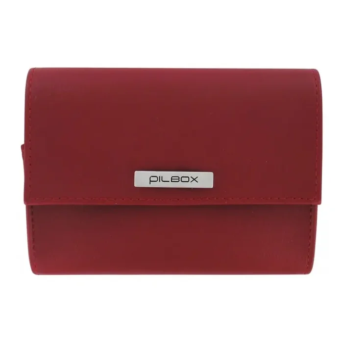 Cooper pilbox liberty pilulier hebdomadaire 4 prises rouge/marine