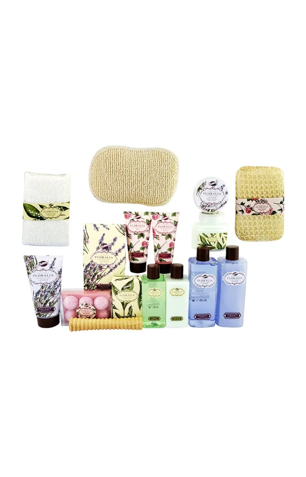 Corbeille de bain – Floralia – 17 produits