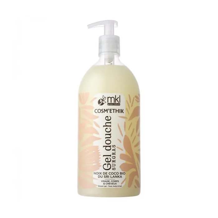 COSM‘ÉTHIK GEL DOUCHE SURGRAS NOIX DE COCO BIO DU SRI LANKA 1L MKL