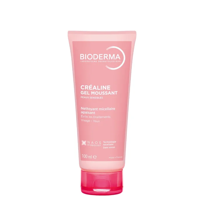 Créaline Gel Moussant – Nettoyant Micellaire à Rincer – Peaux Sensibles
