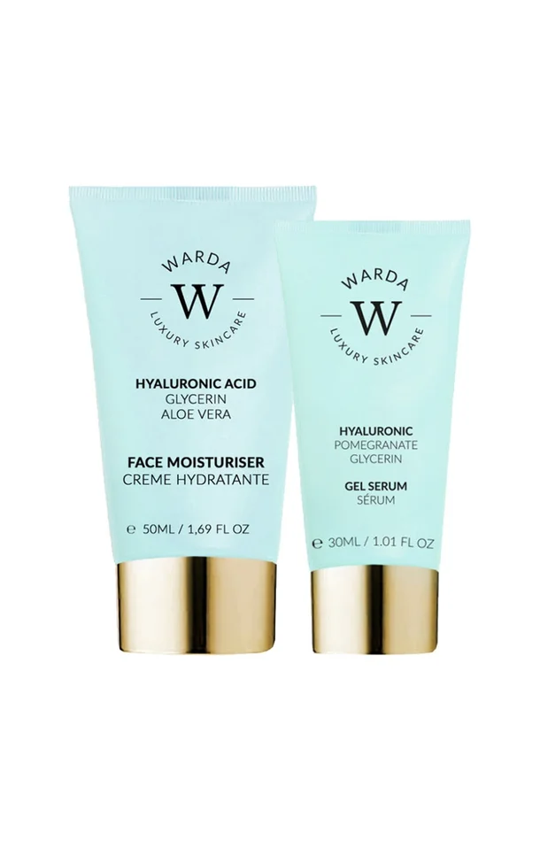 Crème & gel-sérum hydratants – Acide hyaluronique – Visage