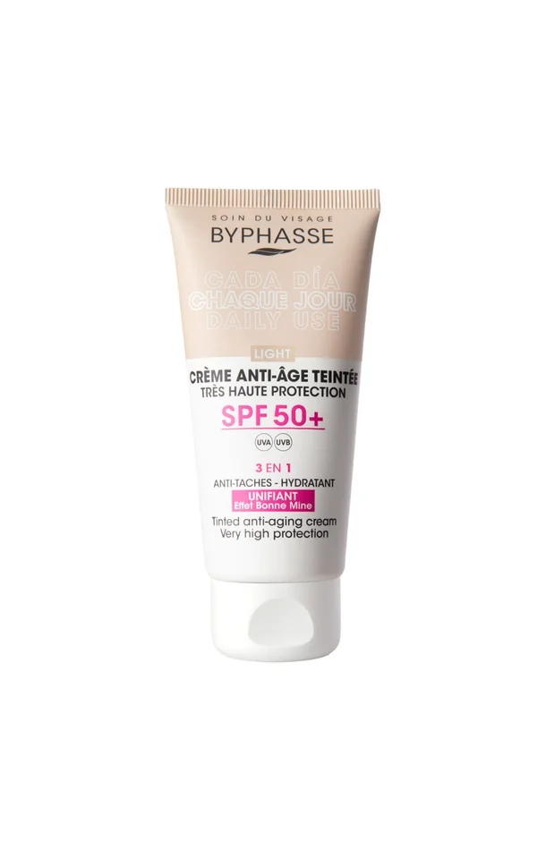 Crème anti-âge teintée SPF 50+ – Light – Visage