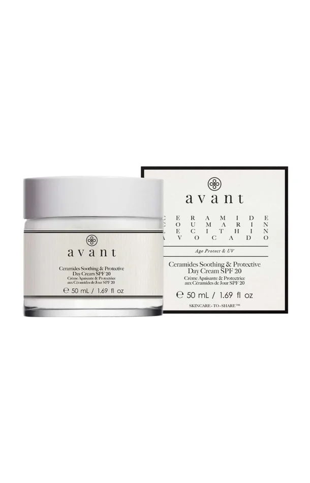 Crème apaisante & protectrice de jour SPF 20 – Céramides & rose – Age Protect & UV – 50 ml
