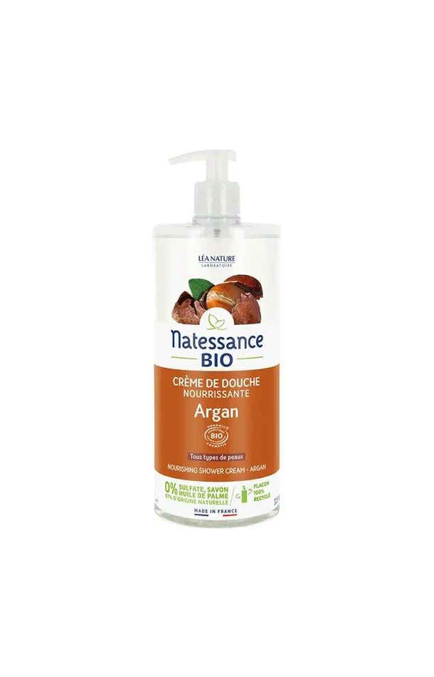 Crème de douche bio – Huile d’argan et fleur d’oranger – 1 L