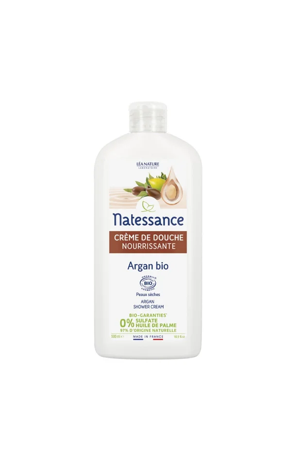 Crème de douche bio – Huile d’argan et fleur d’oranger – 500 ml