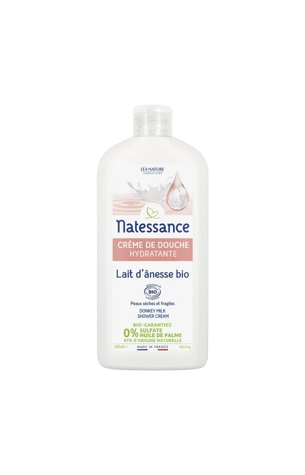 Crème de douche bio – Lait d’ânesse & camomille – 500 ml