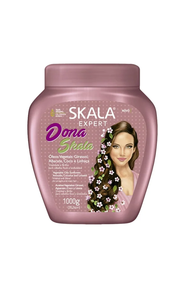 Crème de soin revitalisante vegan – Huiles végétales – Cheveux ondulés – 1 L