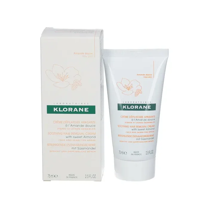 CREME DEPILATOIRE APAISANTE AMANDE DOUCE VISAGE 75ML KLORANE