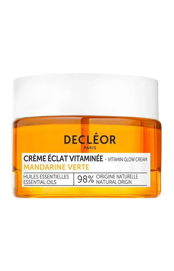 Crème éclat vitaminée – Acide hyaluronique & mandarine verte – Peaux ternes & fatiguées – 50 ml