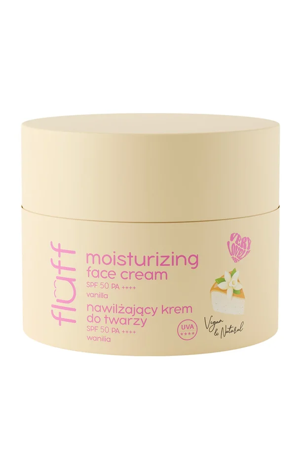 Crème hydratante SPF 50 – Vanille – Visage – 50 ml