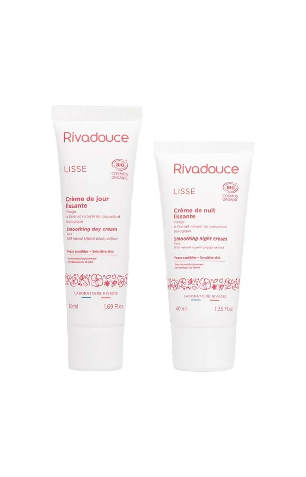 Crème jour & nuit lissantes bio – Visage – 2 produits