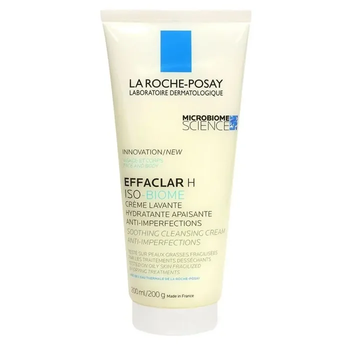 Crème lavante hydratante réparatrice et apaisante Effaclar H iso-biome 200 mL La Roche Posay