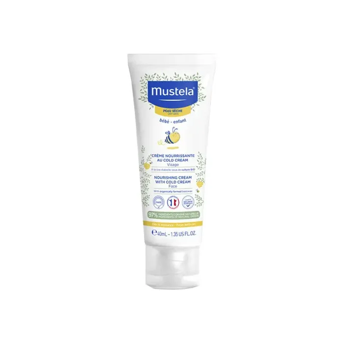 CREME NOURRISSANTE AU COLD CREAM VISAGE CIRE d‘ ABEILLE BIO 40ML MUSTELA
