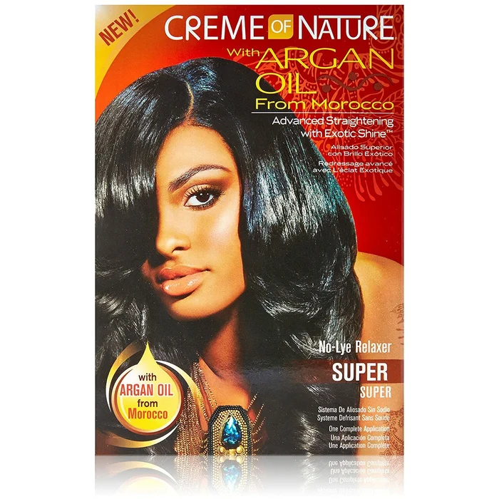 CREME OF NATURE ARGAN OIL ≡ Kit Défrisant Super