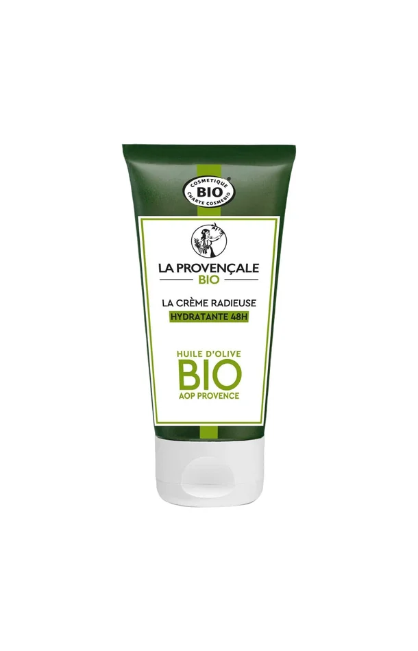 Crème radieuse hydratante 48h bio – Huile d’olive – Visage