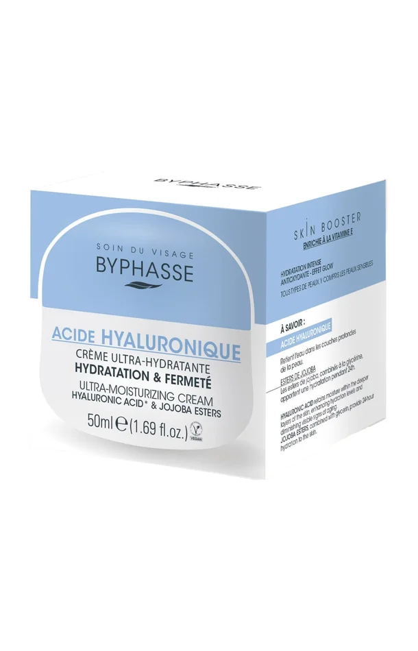Crème ultra-hydratante – Acide hyaluronique – Visage – 50 ml