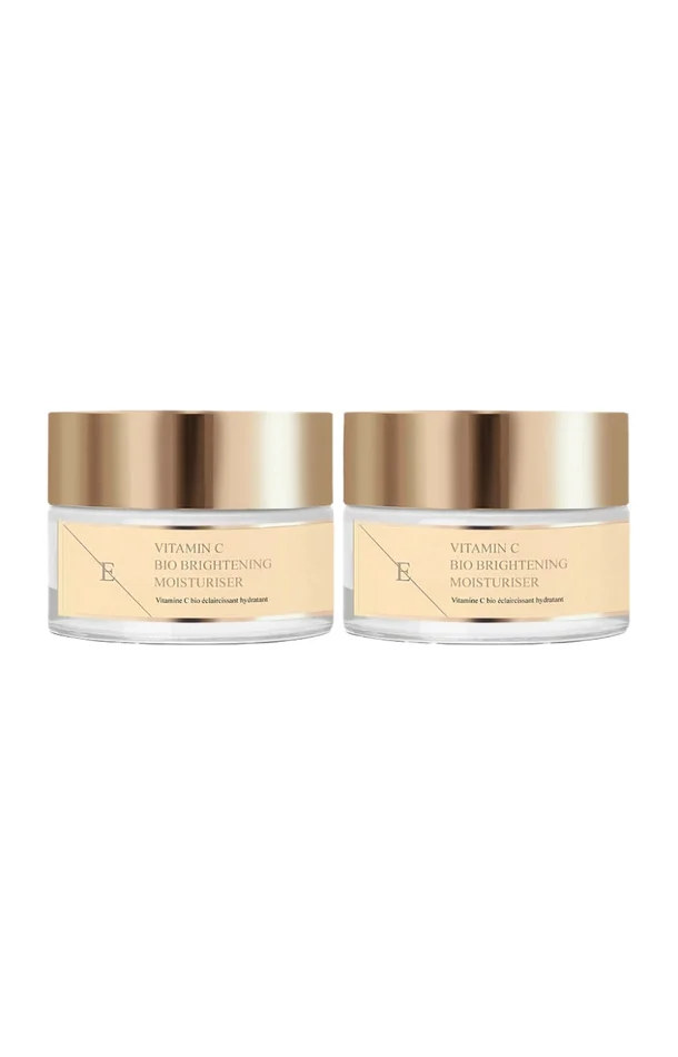 Crèmes hydratantes – Acide hyaluronique & vitamine C – Visage – 2 x