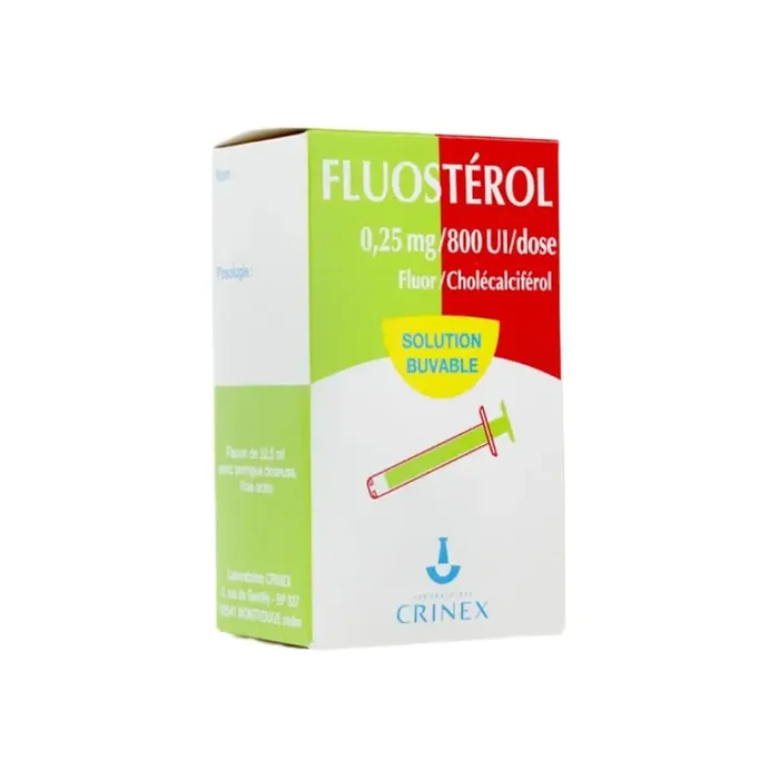 Crinex Fluosterol 0,25mg/800UI/dose solution buval 22,5ml