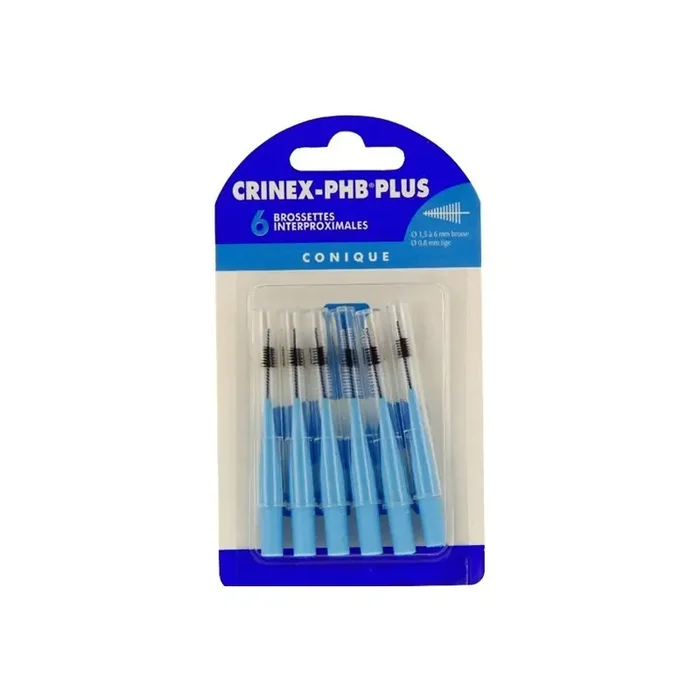 Crinex Phb plus brossettes interdentaires coniques x6