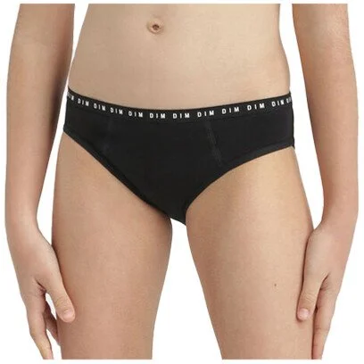 Culotte menstruelle en coton bio – Flux moyens – Noir
