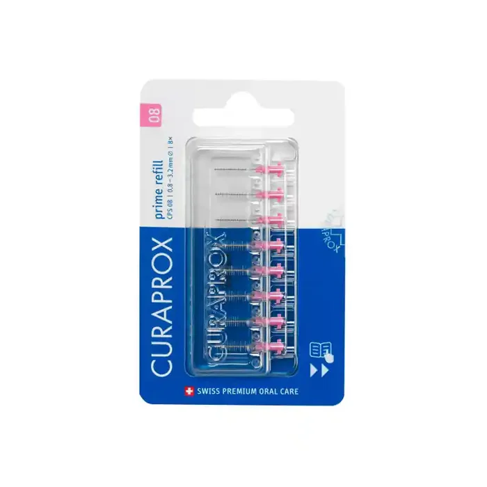 Curaprox CPS 08 Prime brossette interdentaire rose boite de 8