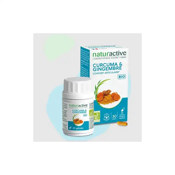 CURCUMA & GINGEMBRE BIO 30 GELULES NATURACTIVE