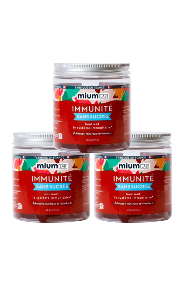 Cure gummies immunité – Cerise – Sans sucres – 2 mois
