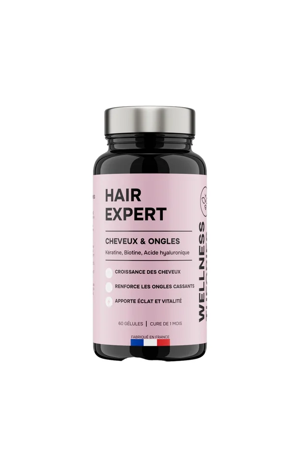 Cure pousse cheveux & ongles – Hair Expert – Kératine & biotine – 1 mois