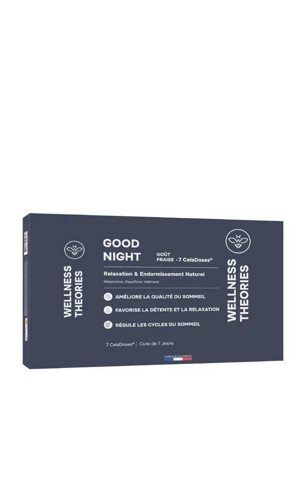 Cure sommeil – Good Night – Mélatonine – Fraise – 7 ampoules